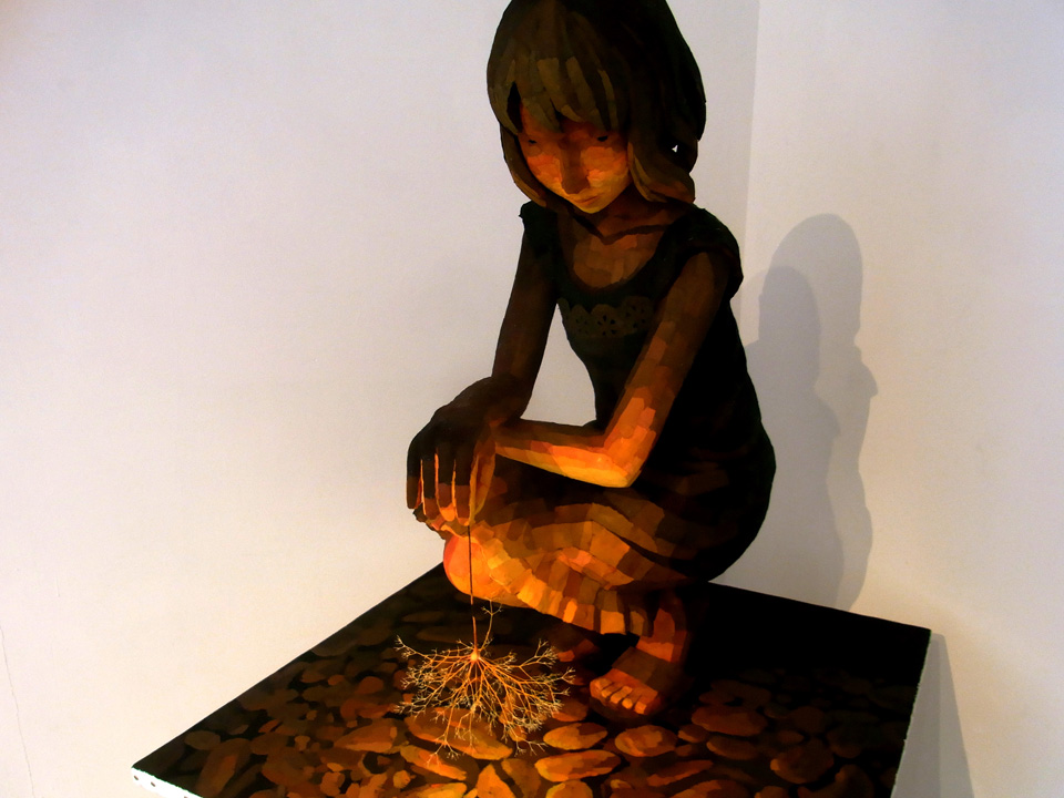 「線香花火」部分/ detail''Sparklers'', 2010, painting, polystyrene based sculpture