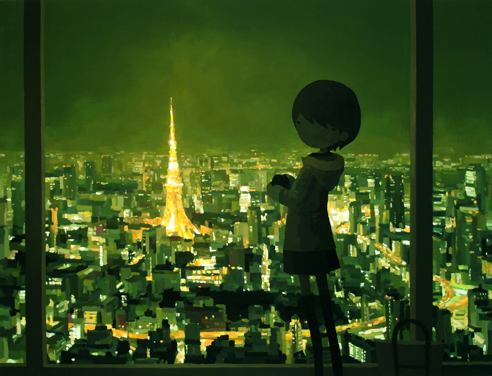 「東京タワー」/ ''Toyko tower'', 2012, acrylic on canvas